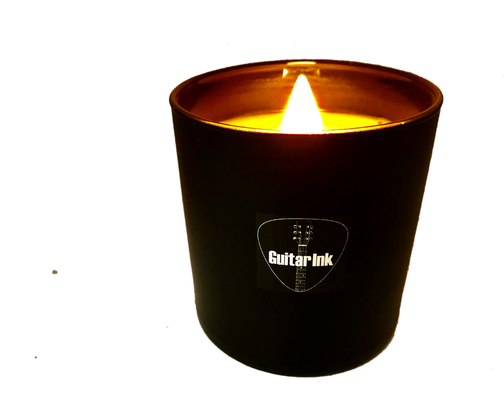 Candle 11 oz Leather and Tobacco 100% Soy Wax - The Smell of Rock & Roll