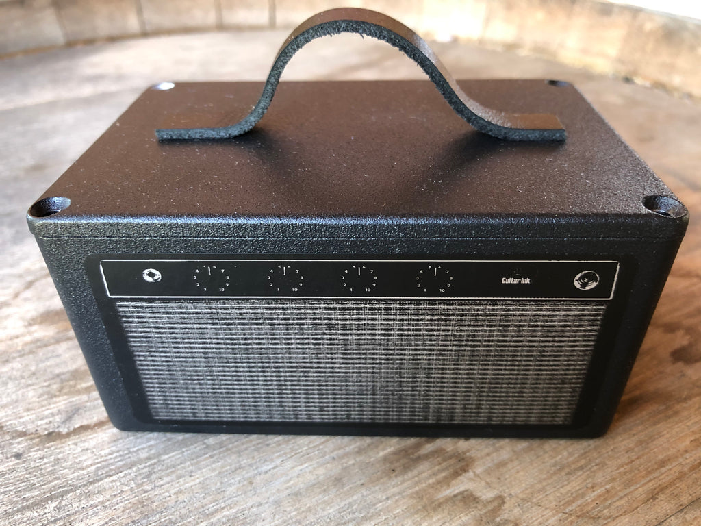 Guitar Amp Candle  A Custom Blend of Leather and Cuban Tobacco Soy Wax - The Smell of Rock & Roll