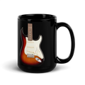 Classic S-Style Electric Guitar Black Glossy Mug